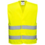 Portwest Hi-Vis Mesh Two Band Vest - Yellow