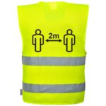 Portwest Hi-Vis Social Distancing Vest 2m Yellow C406