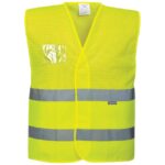 Portwest Hi-Vis Half Mesh Two Band Vest - Yellow