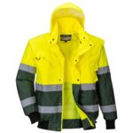 Portwest Hi-Vis 3-in-1 X Back Contrast Bomber Jacket - XXXL