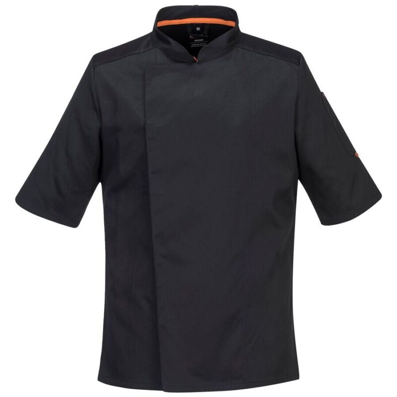 Portwest Stretch Mesh Air Pro Short Sleeve Jacket - Black