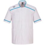 Portwest Men's Medical Tunic - White/Aqua