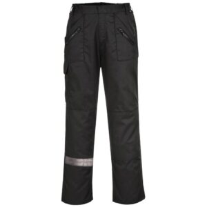 Portwest Action Trousers With Back Elastication Black C887