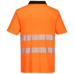 Portwest DX4 Hi-Vis Zip Polo Shirt Short Sleeve