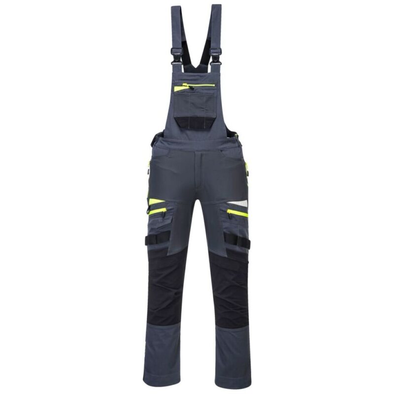 Portwest DX4 Work Bib and Brace - Metal Grey