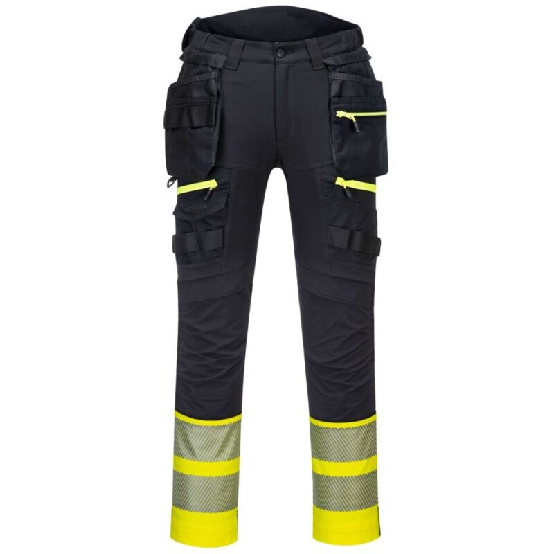 Portwest DX4 Hi-Vis Detachable Holster Pocket Class 1 Trousers - 48