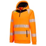 Portwest DX4 Hi-Vis 1/4 Zip Hoodie