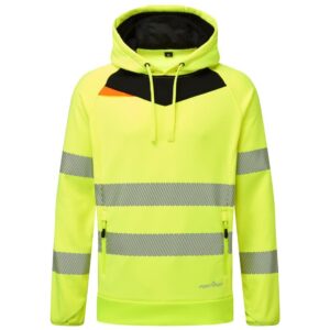 Portwest DX4 Hi-Vis Overhead Hoodie - Yellow/Black