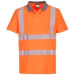 Portwest Eco Hi-Vis Polo Shirt Short Sleeve - Orange