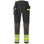 Portwest EV4 Hi-Vis Stretch Detachable Holster Class 1 Trousers - Yellow/Black