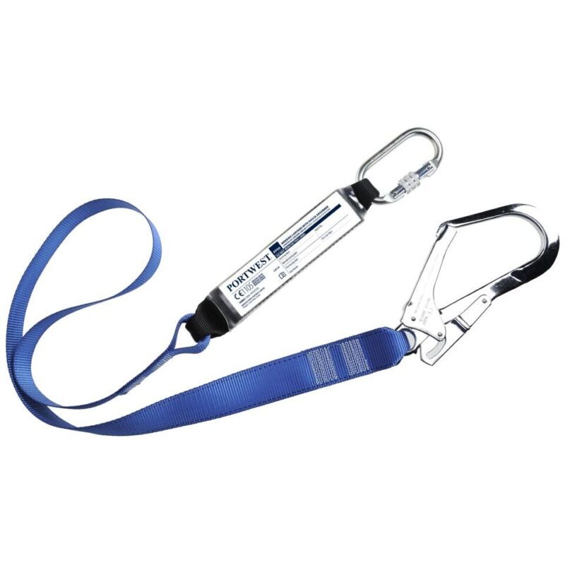 Portwest Single Webbing 1.8m Lanyard With Shock Absorber Royal Blue FP50