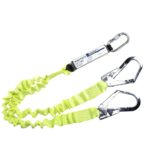 Portwest Double Elasticated 1.8m Lanyard With Shock Absorber Yellow FP52