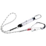 Portwest Single Kernmantle 1.8m Lanyard With Shock Absorber White FP56