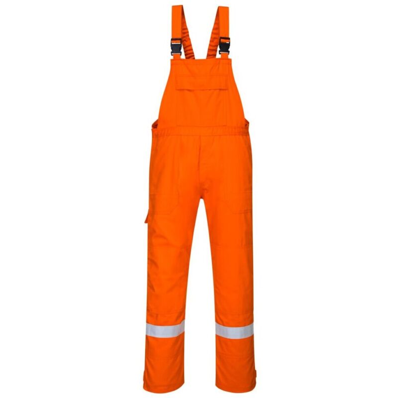 Portwest Bizflame Work Bib and Brace - Orange