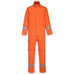 Portwest Bizflame Work Stretch Panelled Coverall - Orange