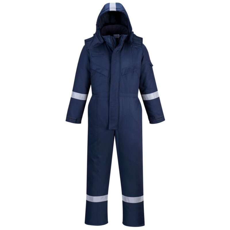 Portwest FR Anti-Static Winter Coverall - Navy