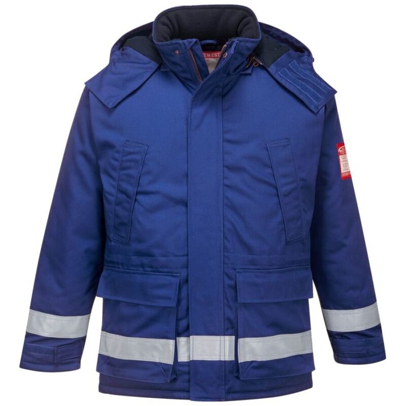 Portwest FR Anti-Static Winter Jacket - Royal Blue