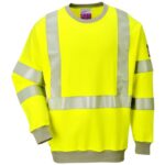 Portwest Flame Resistant Anti-Static Hi-Vis Sweatshirt - XXXL