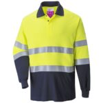 Portwest Flame Resistant Anti-Static Two Tone Polo Shirt - XXXL