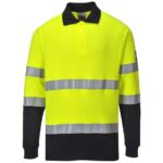 Portwest Flame Resistant Anti-Static Two Tone Polo Shirt