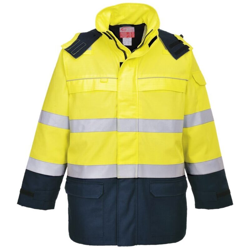 Portwest Bizflame Rain+ Hi-Vis Arc Jacket - XXL