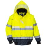 Portwest Glowtex Hi-Vis 3-in-1 Contrast Bomber Jacket