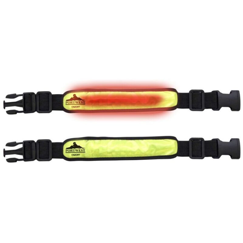 Portwest Illuminated Flashing Armband Yellow HV05