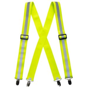 Portwest Hi-Vis Trousers Braces Yellow HV56