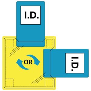 Portwest Dual ID Holder - Sew-On Clear ID20