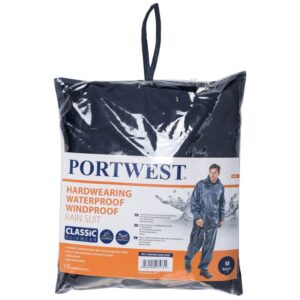Portwest Essentials Rainsuit - Navy
