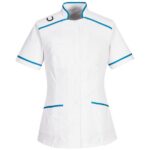 Portwest Medical Tunic - White/Aqua