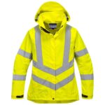 Portwest Hi-Vis Women's Breathable Rain Jacket - Yellow