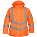 Portwest Hi-Vis Women's Winter Jacket - Orange