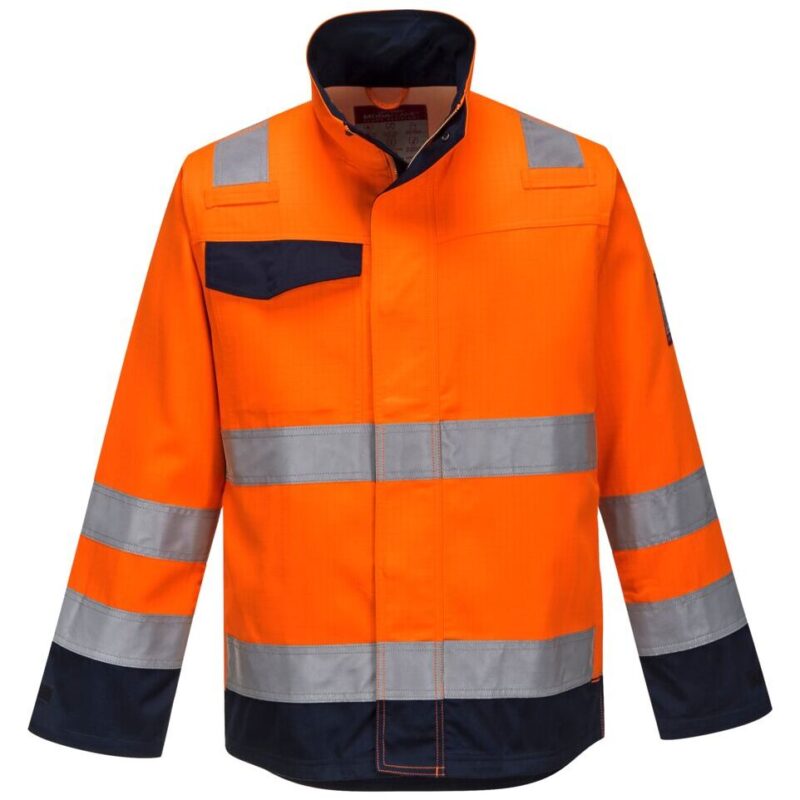 Portwest Modaflame RIS Orange/Navy Jacket - XXXL