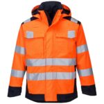 Portwest Modaflame Rain Multi Norm Arc Jacket - Orange/Navy