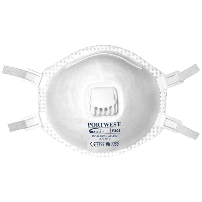 Portwest FFP3 Valved Dolomite Respirator White P303