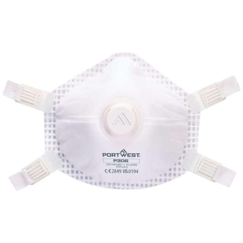 Portwest FFP3 Ultimate Valved Reusable Respirator White P306