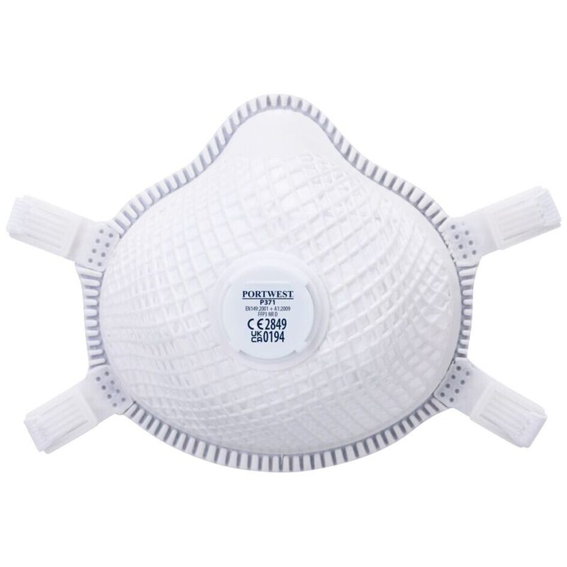 Portwest ERGONET FFP3 Valved Dolomite Respirator White P371