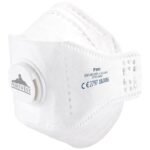 Portwest EAGLE FFP3 Valved Dolomite Fold Flat Respirator White P391