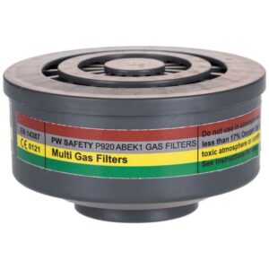 Portwest ABEK1 Gas Filter Special Thread Connection Grey P920