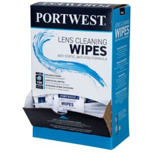 Portwest Lens Cleaning Wipes White PA01