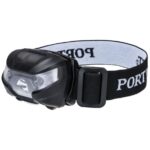 Portwest USB Rechargeable Head Light Black PA71