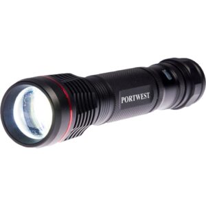 Portwest USB Rechargeable Torch Black PA75