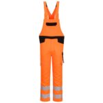 Portwest PW2 Hi-Vis Bib and Brace - Orange/Black