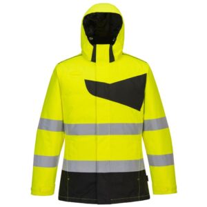 Portwest PW2 Hi-Vis Winter Jacket - Yellow/Black