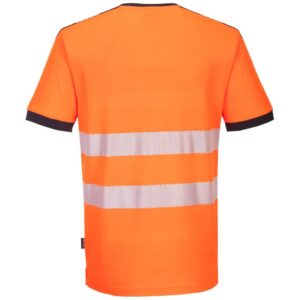 Portwest PW3 Hi-Vis V-Neck Mesh Insert T-Shirt Short Sleeve