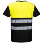 Portwest PW3 Hi-Vis Cotton Comfort Class 1 T-Shirt Short Sleeve - Black/Yellow