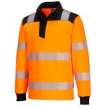 Portwest PW3 Hi-Vis 1/4 Zip Sweatshirt