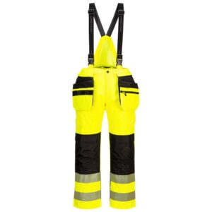 Portwest PW3 Hi-Vis Rain Trousers - Yellow/Black