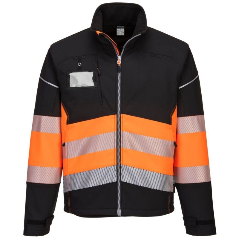 Portwest PW3 Hi-Vis Class 1 Softshell - Black/Orange